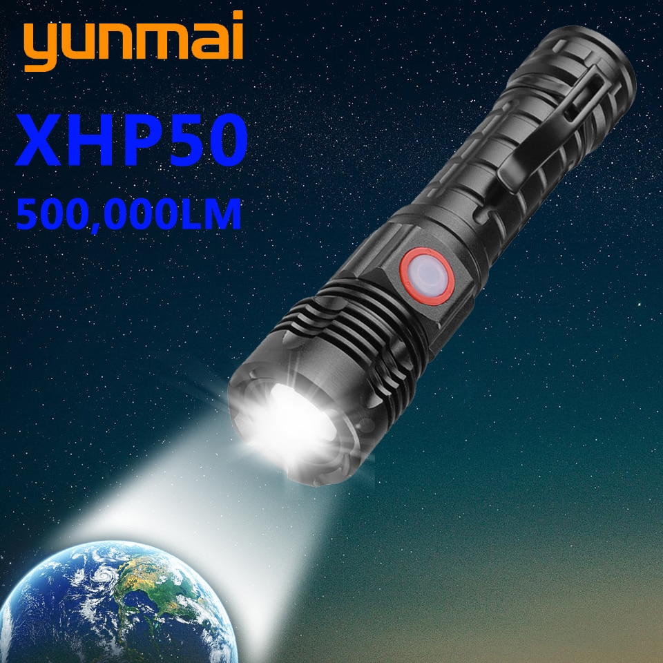   500,000LM XHP50 Led  ġ USB  ..